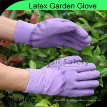 SRSAFETY 100% Baumwolle Interlock Liner beschichtet offenen Latex sauberen Garten Handschuhe
